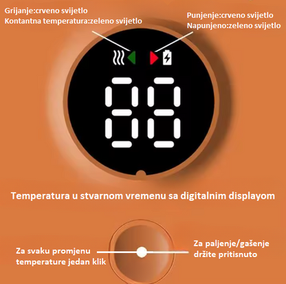 Pametna Baby Bočica s Grijačem - LCD Displej
